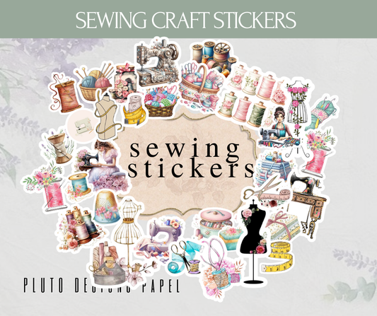 ARTS & CRAFTS SEWING WATERPROOF STICKERS STATIONERY 33 PCS SET