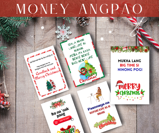 CHRISTMAS MONEY ENVELOPE ANGPAO GIFTS CARDS HOLIDAY XMAS NEW YEAR SMALL MONEY GIFT