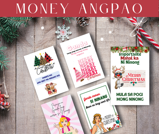 CHRISTMAS MONEY ENVELOPE CUTE ANGPAO GIFTS CARDS HOLIDAY XMAS NEW YEAR SMALL MONEY GIFT