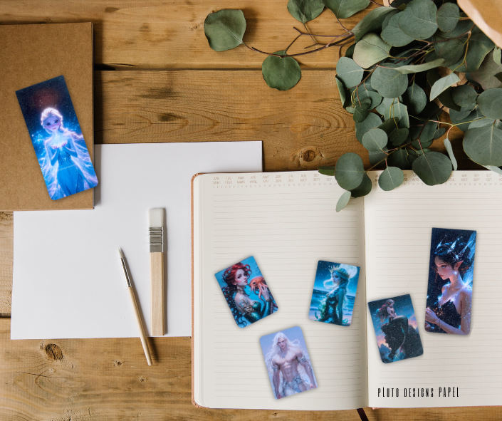 MAGNETIC BOOKMARK BLACK MYSTICAL ELSA FROZEN ] STATIONERY BOOKS