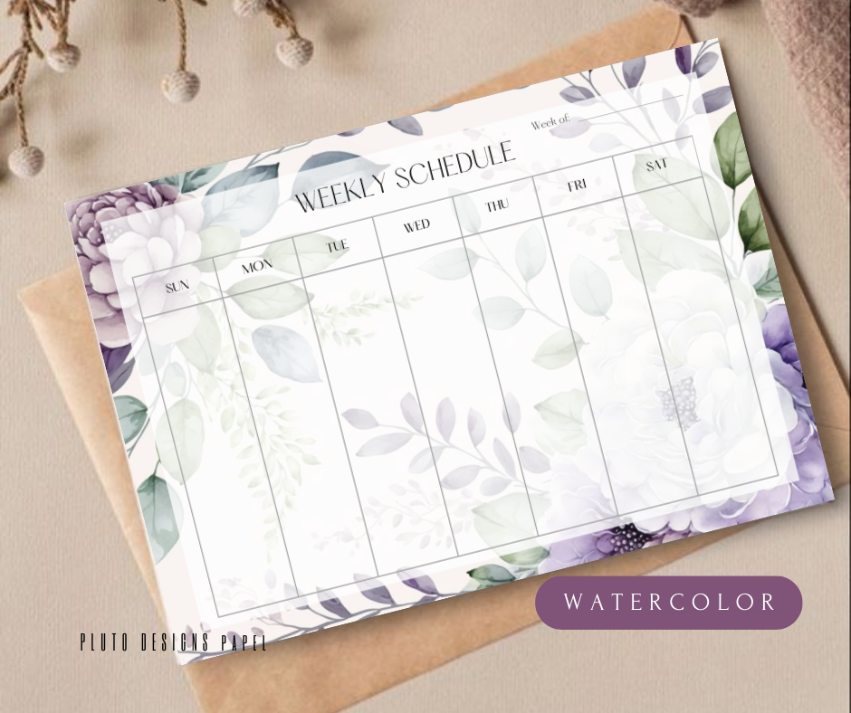 WEEKLY PLANNER MONTHLY CHECKLIST UNDATED PLANNER CALENDAR